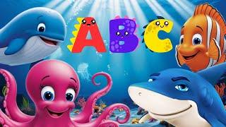 ABC Sea Creatures Song | Learn Sea animals ABC Alphabet song | Toddler learning Songs