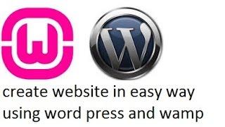 Create website use wamp and wordpress for beginners tutorial