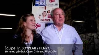 Open Chateau Piron 2014 - Equipe BOYREAU / HENRY - qui termine 5ème au général