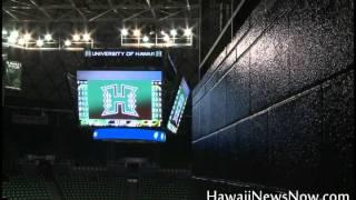 New Scoreboard at Stan Sheriff Center
