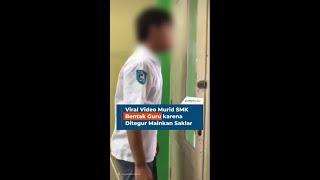 Viral Video Murid SMK Bentak Guru karena Ditegur Mainkan Saklar