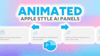 Create APPLE style ANIMATED panels in PowerPoint