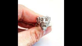 Mens Silver Devil Ring. Biker / Rocker Statement Jewelry | Rocker Jewelry by LUGDUN ARTISANS