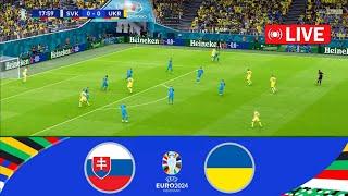 Slovakia vs Ukraine (1-2) | UEFA Euro Cup 2024 | eFootball Pes 21 Gameplay