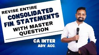 Revise Consolidation with Master Question | All Adjustments in One Quest. | CA Inter | @ca.jaichawla