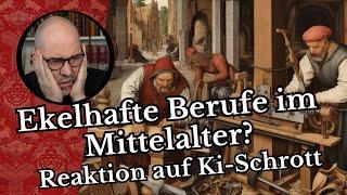 Ekelhafte Berufe im Mittelalter? - Reaktion auf KI-Schrott