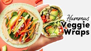 Easy Hummus Veggie Wraps