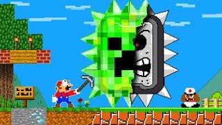 Super Mario Bros. When Everything Mario Touches Turns Into Minecraft | PixSaga Mario