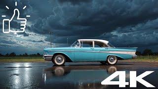 Absolute relaxation and sweet dreams inside the classic car