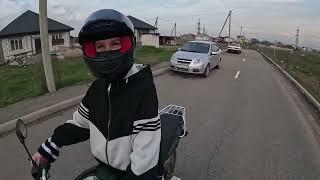 Девушка учится ездить на мотоцикле #motorcycle #мотоцикл #minsk #moto