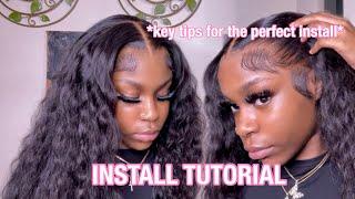 SUMMER READY WATER WAVE WIG  Detailed Talk Through Install Tutorial | Tinashe Hair