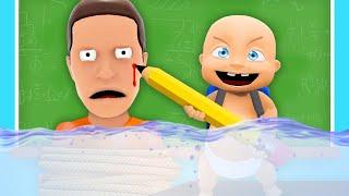 EVIL BABY Floods The ENTIRE School! | Who's Your Daddy