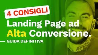 Landing page ad Alta Conversione  Tutti i segreti di Luca ( parte 2 )