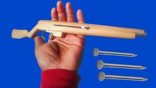 spring gun meking rifle wooden