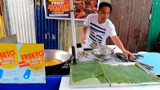 $1 Fried Chicken and Pork Chop Meal in Manila | Filipino Street Food