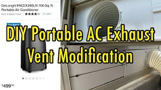 Delonghi exhaust vent MODIFICATION - Watch this before you buy a portable Air Conditioner