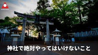 日本の神社や神域で絶対にやってはいけないタブー