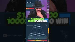 HUGE 1000x HIT ON PLINKO!! #shorts #plinko #casino #stake #trendingshorts