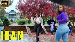  Shiraz ، Iran / Walking Tour A beautiful rainy day in the Eram Garden / 4K HDR ASMR