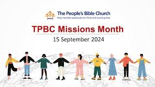 TPBC Worship Service (15 September 2024)