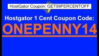 OFFICIAL Hostgator 1 Cent Coupon - ONEPENNY14