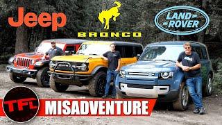 Bronco vs Wrangler vs Defender: We Drive Them Off-Road Up A Mountain, But Only Two Make It Back!