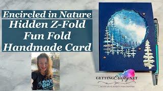 Hidden Z-Fold Fun Fold Handmade Card Stampin' Up! Encircled in Nature