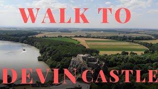 Walk to Devin's Castle from the parking lot | Castle near Bratislava