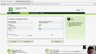 TD Direct Investing account opening guide