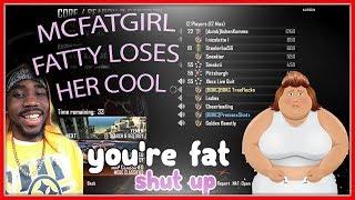 HILARIOUS ARGUMENTS! COD BLACK OPS 2! FLOCKA VS "MCFATGIRL FATTY"! SHE LOSES HER COOL! #GOMFSFB #BO2