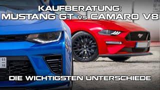 Kaufberatung: Mustang GT vs Camaro V8? Die wichtigsten Unterschiede!