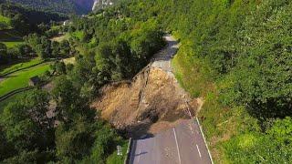 Eboulements en vallée d'Aspe | RN 134 | Images 7, 9 et 10 septembre 2024