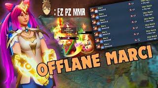 This is How You Grind MMR with Offlane Marci | Full Gameplay