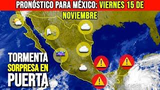 ️ Este frente frío provocará la primera tormenta invernal de la temporada...