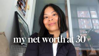 My Net Worth at 30 | emergency fund, crypto, stocks, investments, retirement