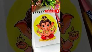 Cute Bal Ganesha Drawing #shorts #drawing #art #ganesh #ganeshchaturthi #shortsfeed