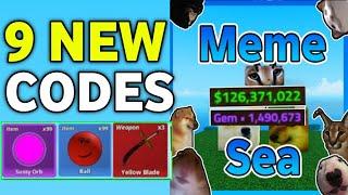 UPDATEMEME SEA CODES 2024 | ROBLOX MEME SEA CODES 2024