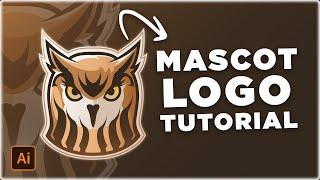 ¿CÓMO HACER un MASCOT LOGO PERFECTO? -  FÁCIL  - Tutorial en Illustrator a partir de Foto