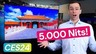 115 Zoll Mini LED TV & TCL zeigt LCDs mit Bild wie OLED! - CES 2024 News