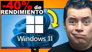 Windows 11 HACE 40% MÁS LENTA tu PC y ¡ASÍ LO SOLUCIONAS!