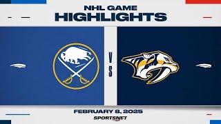 NHL Highlights | Sabres vs. Predators - February 8, 2025