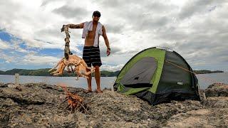 ACAMPADA EN SOLITARIO EN UN ACANTILADO Y SIN COMIDA - LOS PECES ERAN ENORMES