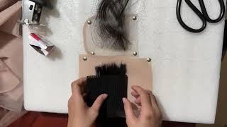 How to make Lace closure with Hair injection machine fast and easy! Handheld Hair inject machine