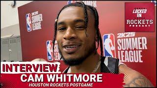 Cam Whitmore | Postgame Houston Rockets Vs Washington Wizards | 2024 NBA Summer League