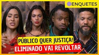 🟣ENQUETES apontam quem será o ELIMINADO! Davi é o mais VOTADO,  VOLTA e AFRONTA TODOS! BBB24