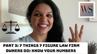 Law firm Owners: 7 things 7 figure law firm owners don't do - they don't forget their numbers