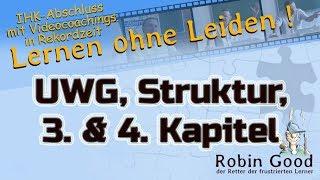 UWG, Struktur, 3. und 4. Kapitel | Gesetz gegen den unlauteren Wettbewerb