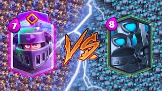 EVOLVED MEGA KNIGHT Vs 2x MINI PEKKA - Clash Royale Battle