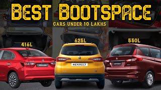 10 Cars With Best Bootspace Under 10 Lakhs In India  | New Cars Under 10 Lakhs | Best Family Cars