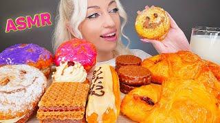 ASMR EATING DESSERTS, CAKE, PUFF PASTRY, CHOCOLATE, DONUT 디저트 먹방, 케이크 먹방 (SWEET FOOD) MUKBANG 먹방